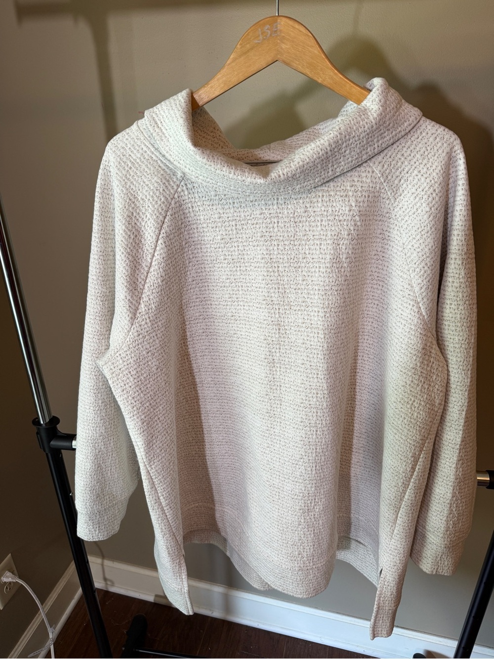 Lane Bryant Light Cream Cowl Neck Sweater